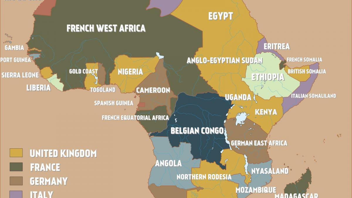 Mapa de Camarões britânico