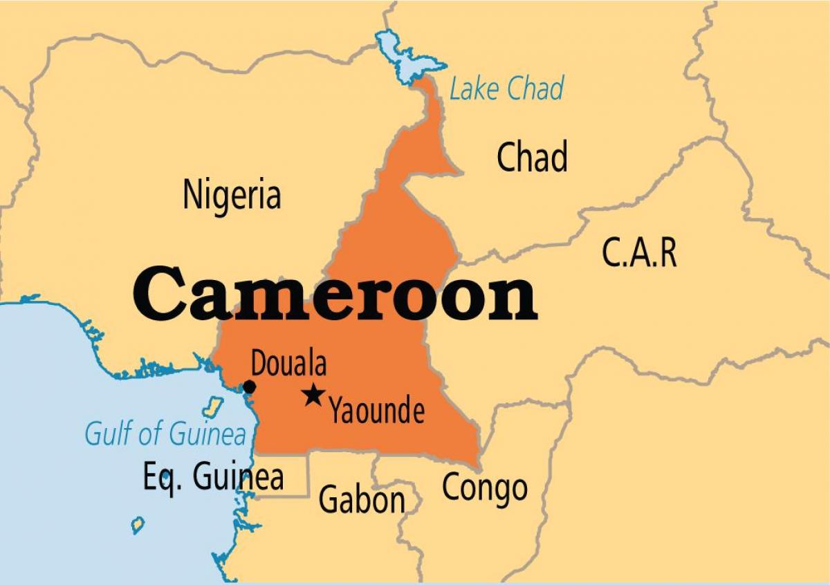 Mapa de yaoundé, Camarões