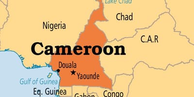 Mapa de yaoundé, Camarões